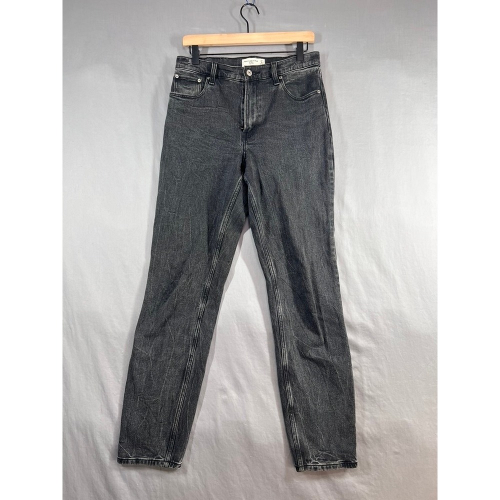 Abercrombie & Fitch The Mom High Rise Jeans Washed Black Size 27 4XL Womens
